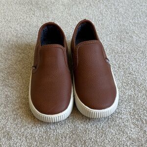 Carter's Brown Slip-On Kids Sneakers